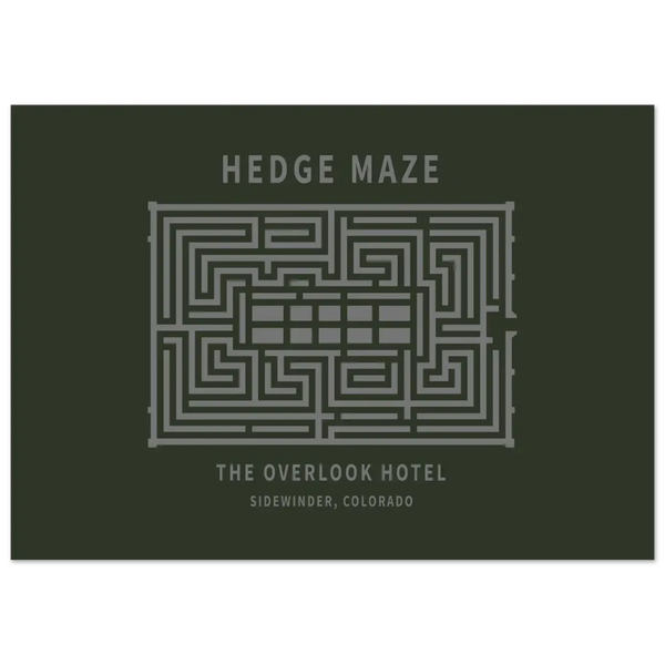 Hedge Maze The Overlook Hotel - The Shining Movie Poster - Matte / 8 x 12″ (21 x 29.7cm) / None - Poster