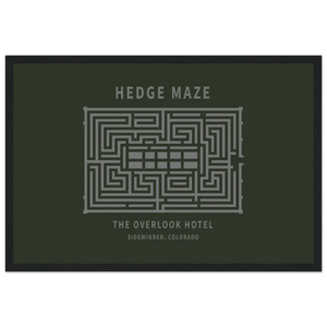 Hedge Maze The Overlook Hotel - The Shining Movie Poster - Matte / 12 x 18″ (30 x 45cm) / Black - Poster