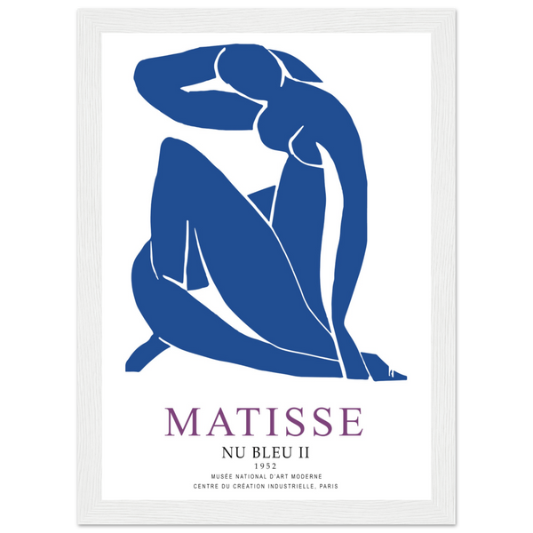 Henri Matisse Nu Bleu II (Blue Nude II) 1952 Artwork Poster - Matte / 8 x 12″ (21 x 29.7cm) / White - Poster