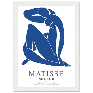 Henri Matisse Nu Bleu II (Blue Nude II) 1952 Artwork Poster - Matte / 8 x 12″ (21 x 29.7cm) / White - Poster