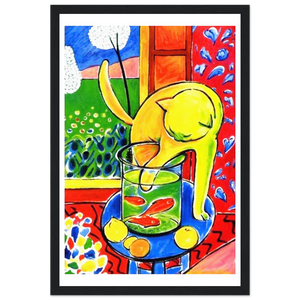 Henri Matisse The Cat With Red Fishes 1914 Poster - Matte / 12 x 18″ (30 x 45cm) / Black - Poster