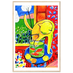 Henri Matisse The Cat With Red Fishes 1914 Poster - Matte / 24 x 36″ (60 x 90cm) / Wood - Poster