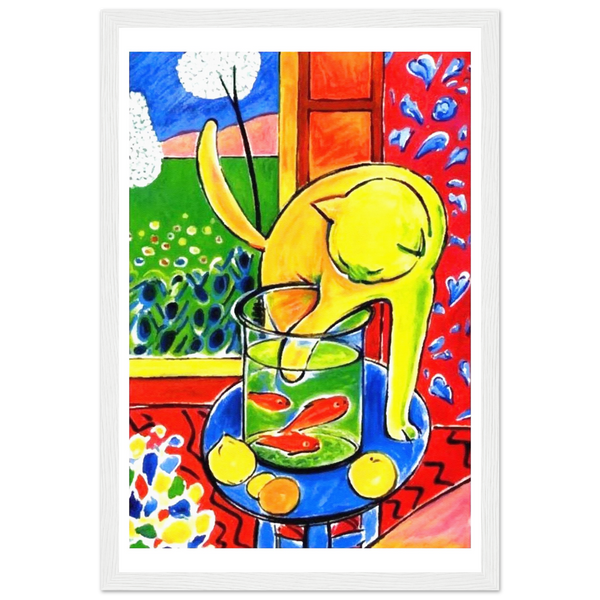 Henri Matisse The Cat With Red Fishes 1914 Poster - Matte / 12 x 18″ (30 x 45cm) / White - Poster