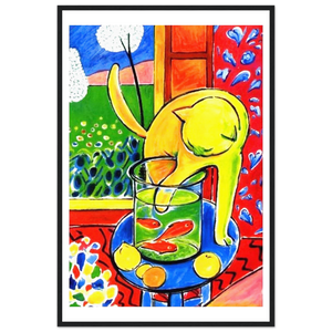 Henri Matisse The Cat With Red Fishes 1914 Poster - Matte / 24 x 36″ (60 x 90cm) / Black - Poster