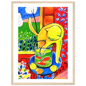 Henri Matisse The Cat With Red Fishes 1914 Poster - Matte / 18 x 24″ (45 x 60cm) / Wood - Poster