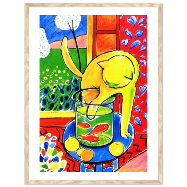 Henri Matisse The Cat With Red Fishes 1914 Poster - Matte / 18 x 24″ (45 x 60cm) / Wood - Poster