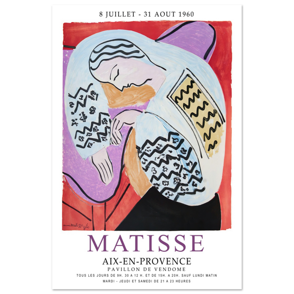 Henri Matisse The Dream - Aix-En-Provence Exhibition Poster - Matte / 24 x 36″ (60 x 90cm) / None - Poster