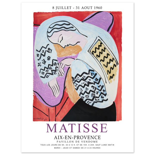 Henri Matisse The Dream - Aix-En-Provence Exhibition Poster - Matte / 18 x 24″ (45 x 60cm) / None - Poster