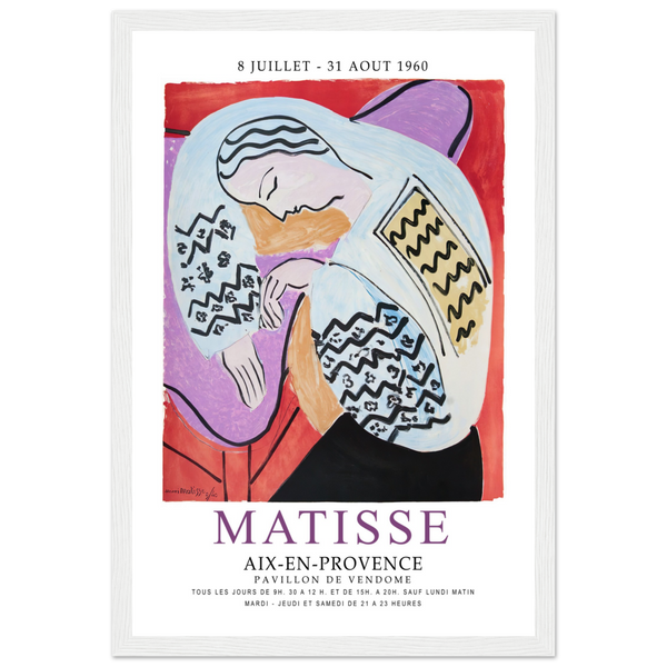 Henri Matisse The Dream - Aix-En-Provence Exhibition Poster - Matte / 12 x 18″ (30 x 45cm) / White - Poster