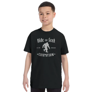 Hide and Seek Champion - Bigfoot T-Shirt - Youth / Black / S - T-Shirt