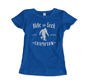 Hide and Seek Champion - Bigfoot T-Shirt - Women (Fitted) / Royal Blue / S - T-Shirt