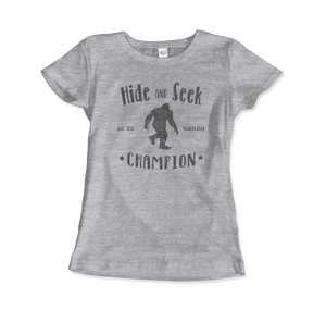 Hide and Seek Champion - Bigfoot T-Shirt - Women (Fitted) / Heather Grey / S - T-Shirt