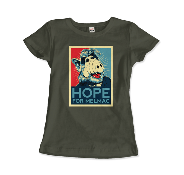 Hope for Melmac T - Shirt - Women (Fitted) / Military Green / S - T - Shirt