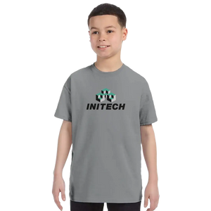 INITECH Logo T-Shirt - Youth / Heather Grey / S - T-Shirt