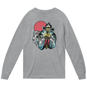 Jack Burton Big Trouble in LIttle China Long Sleeve Shirt - Heather Grey / Small - Long Sleeve Shirt