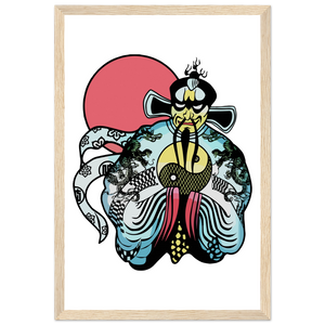 Jack Burton Big Trouble in LIttle China Poster - Matte / 12 x 18″ (30 45cm) Wood