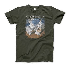Joaquin Sorolla - Strolling along the Seashore, 1909 Artwork T-Shirt
