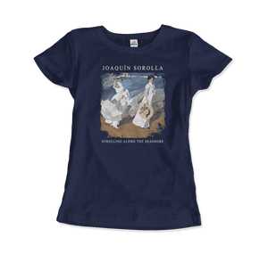 Joaquin Sorolla - Strolling along the Seashore, 1909 Artwork T-Shirt - Art-O-Rama Shop