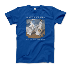 Joaquin Sorolla - Strolling along the Seashore 1909 Artwork T-Shirt - T-Shirt