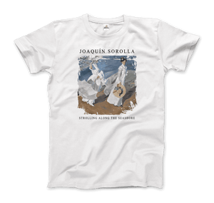 Joaquin Sorolla - Strolling along the Seashore, 1909 Artwork T-Shirt - Art-O-Rama Shop