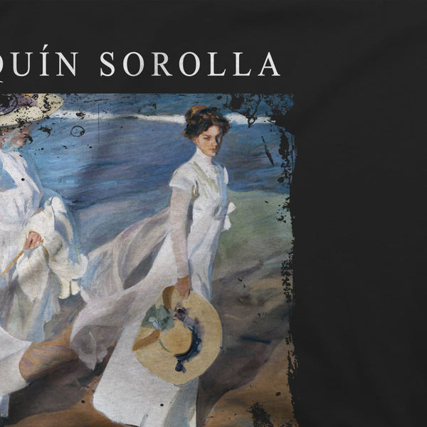 Joaquin Sorolla - Strolling along the Seashore 1909 Artwork T-Shirt - T-Shirt