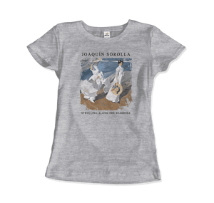 Joaquin Sorolla - Strolling along the Seashore, 1909 Artwork T-Shirt