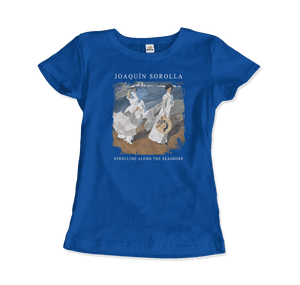 Joaquin Sorolla - Strolling along the Seashore 1909 Artwork T-Shirt - T-Shirt