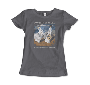 Joaquin Sorolla - Strolling along the Seashore, 1909 Artwork T-Shirt