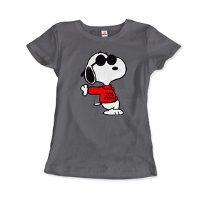 Joe Cool - Snoopy T-Shirt - Women (Fitted) / Charcoal / S - T-Shirt