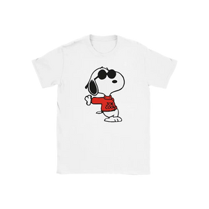 Joe Cool - Snoopy T-Shirt - Youth / White / S - T-Shirt