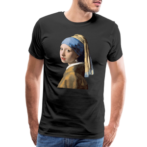 Johannes Vermeer - Girl with a Pearl Earring 1665 Art T-Shirt - T-Shirt
