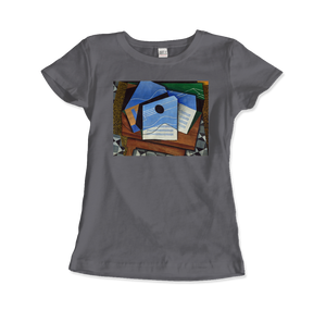 Juan Gris - Guitar on a Table 1915 Artwork T-Shirt - Women (Fitted) / Charcoal / S - T-Shirt