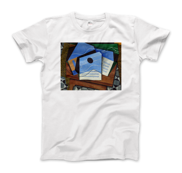 Juan Gris - Guitar on a Table 1915 Artwork T-Shirt - Men (Unisex) / White / S - T-Shirt