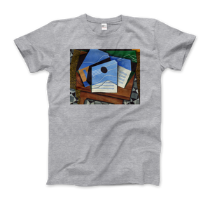 Juan Gris - Guitar on a Table 1915 Artwork T-Shirt - Men (Unisex) / Heather Grey / S - T-Shirt