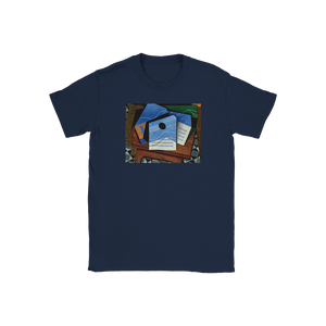 Juan Gris - Guitar on a Table 1915 Artwork T-Shirt - Youth / Navy / S - T-Shirt
