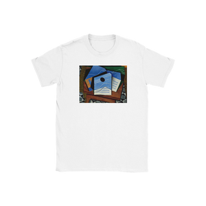 Juan Gris - Guitar on a Table 1915 Artwork T-Shirt - Youth / White / S - T-Shirt