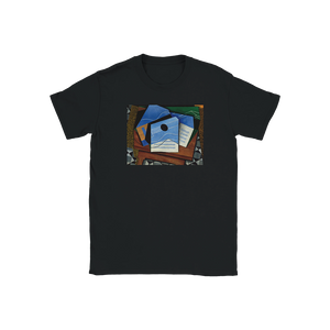 Juan Gris - Guitar on a Table 1915 Artwork T-Shirt - Youth / Black / S - T-Shirt