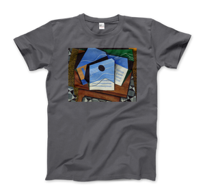 Juan Gris - Guitar on a Table 1915 Artwork T-Shirt - Men (Unisex) / Charcoal / S - T-Shirt