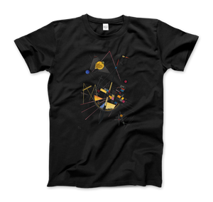Kandinsky - Delicate Tension. No. 85 1923 Artwork T-Shirt - Men (Unisex) / Black / S - T-Shirt