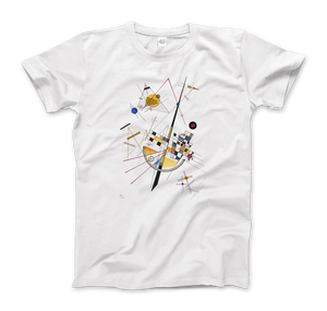 Kandinsky - Delicate Tension. No. 85 1923 Artwork T-Shirt - Men (Unisex) / White / S - T-Shirt