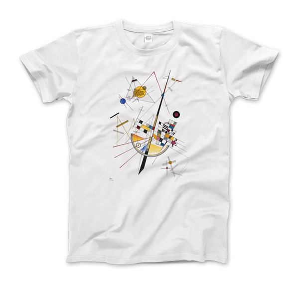 Kandinsky - Delicate Tension. No. 85 1923 Artwork T-Shirt - Men (Unisex) / White / S - T-Shirt