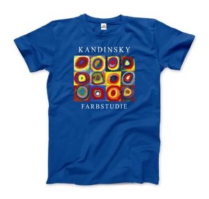 Kandinsky Farbstudie - Color Study, Squares with Concentric Circles, 1913 Artwork T-Shirt - Art-O-Rama Shop