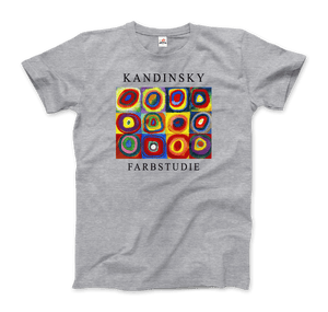 Kandinsky Farbstudie - Color Study, Squares with Concentric Circles, 1913 Artwork T-Shirt - Art-O-Rama Shop