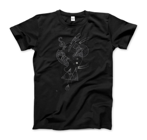 Kandinsky Figure Blanche (White Figure) 1938 Artwork T-Shirt - Men (Unisex) / Black / S - T-Shirt