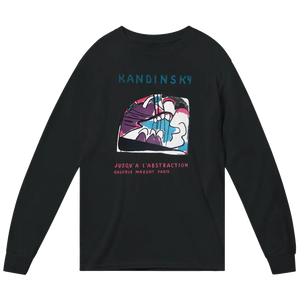 Kandinsky - Jusqu’a l’abstraction 1960 Artwork Long Sleeve Shit - Black / Small - Long Sleeve Shirt