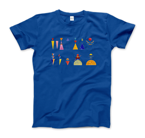 Kandinsky - The Great Gate of Kiev 1928 Artwork T-Shirt - Men (Unisex) / Royal Blue / S - T-Shirt