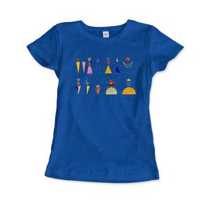 Kandinsky - The Great Gate of Kiev 1928 Artwork T-Shirt - Women (Fitted) / Royal Blue / S - T-Shirt