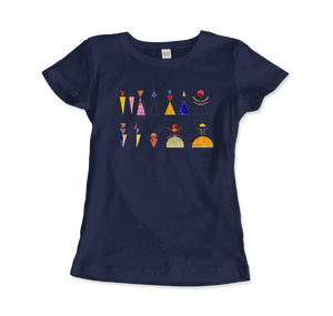 Kandinsky - The Great Gate of Kiev 1928 Artwork T-Shirt - Women (Fitted) / Navy / S - T-Shirt