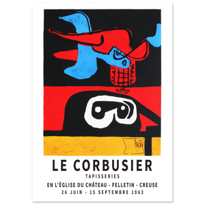 Le Corbusier 1963 Exhibition Artwork Poster - Matte / 8 x 12″ (21 x 29.7cm) / None - Poster