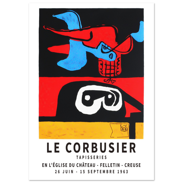 Le Corbusier 1963 Exhibition Artwork Poster - Matte / 8 x 12″ (21 x 29.7cm) / None - Poster